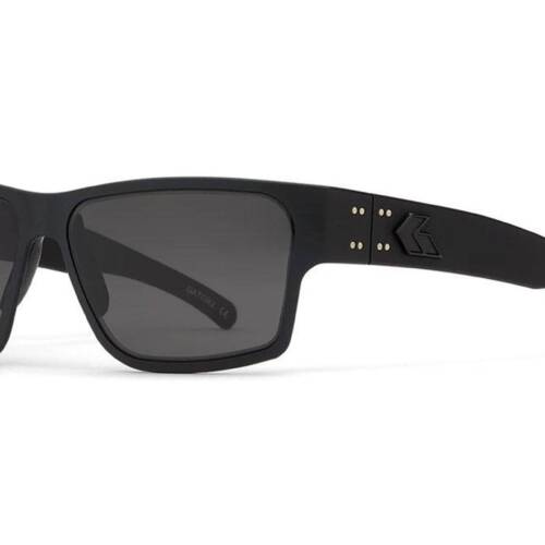 Gatorz Delta Black Silver Logo Smoke Polarized - GDELMTBLK01P