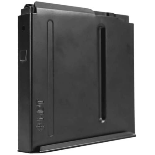 Mdt Sporting Goods Inc 105123BLK AICS Magazine 5rd Extended 300 PRC Long Action Magnum (CIP 3.80" L) Black Steel - 105123BLK