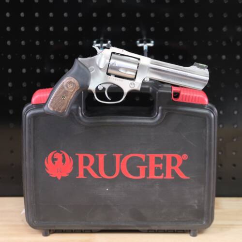 Ruger 5771 SP101 4.2" SS 357 Magnum Revolver, 5rd, Fiber Optic Sight - 5771