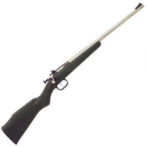 Crickett Black/Stainless Youth 22 Long Rifle Bolt Action Rifle - 1 Round - 16.12" Barrel - Black - KSA2245