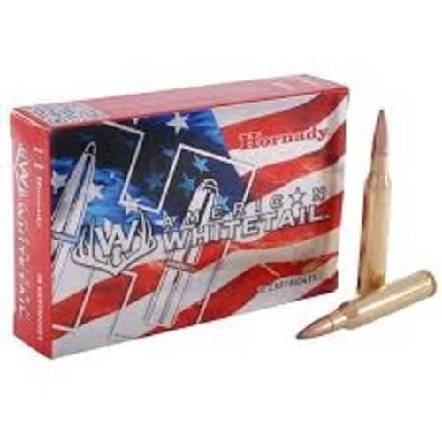 Hornady 8108 American Whitetail 30-06 150 Grain Interlock Soft Point Rifle Ammo - 20 Rounds - 8108