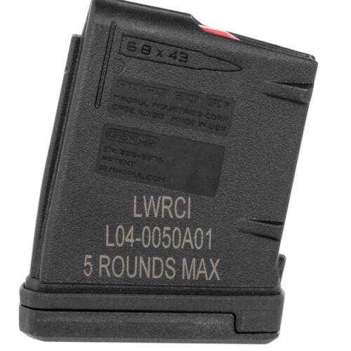 LWRC 200-0123A02 PMAG Black Detachable 5rd 6.8 SPC for LWRC SIX8 - 118440