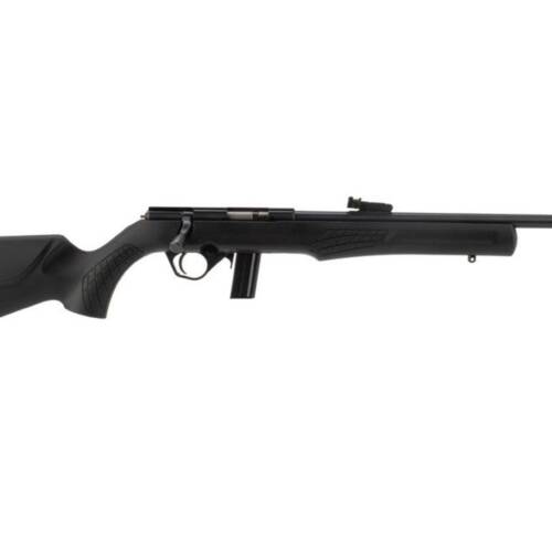 Rossi, RB22, Bolt Action Rifle, 22LR, 18.5" Barrel, Matte Finish, Black, Synthetic Stock, Adjustable Fiber Optic Sights, 10 Rounds, 1 Magazine RB22L1811 - RB22L1811